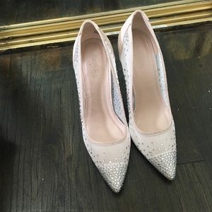 Rhinestone Formal Pink High Heel Size 8